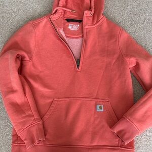 Carhartt Women's Pink Half-Zip Sweater